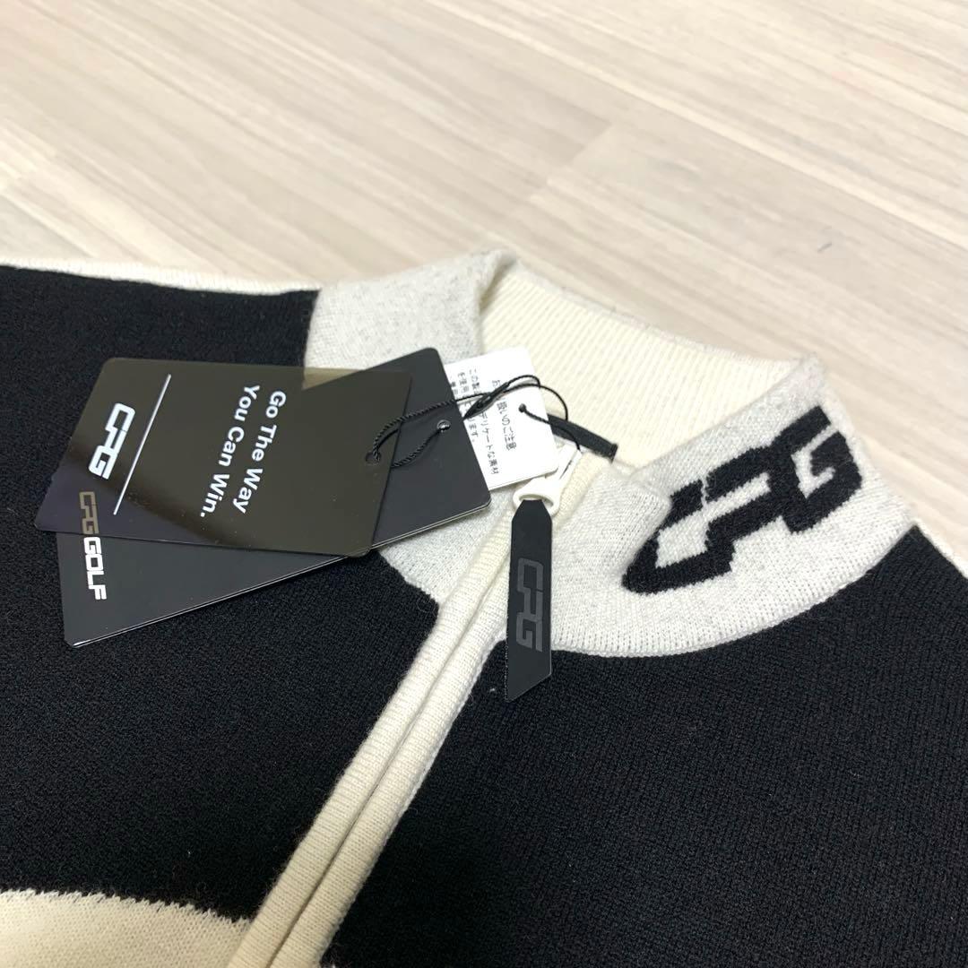 【新品未使用】CPG GOLF ニットジャケット S タグ付 ビッグロゴ