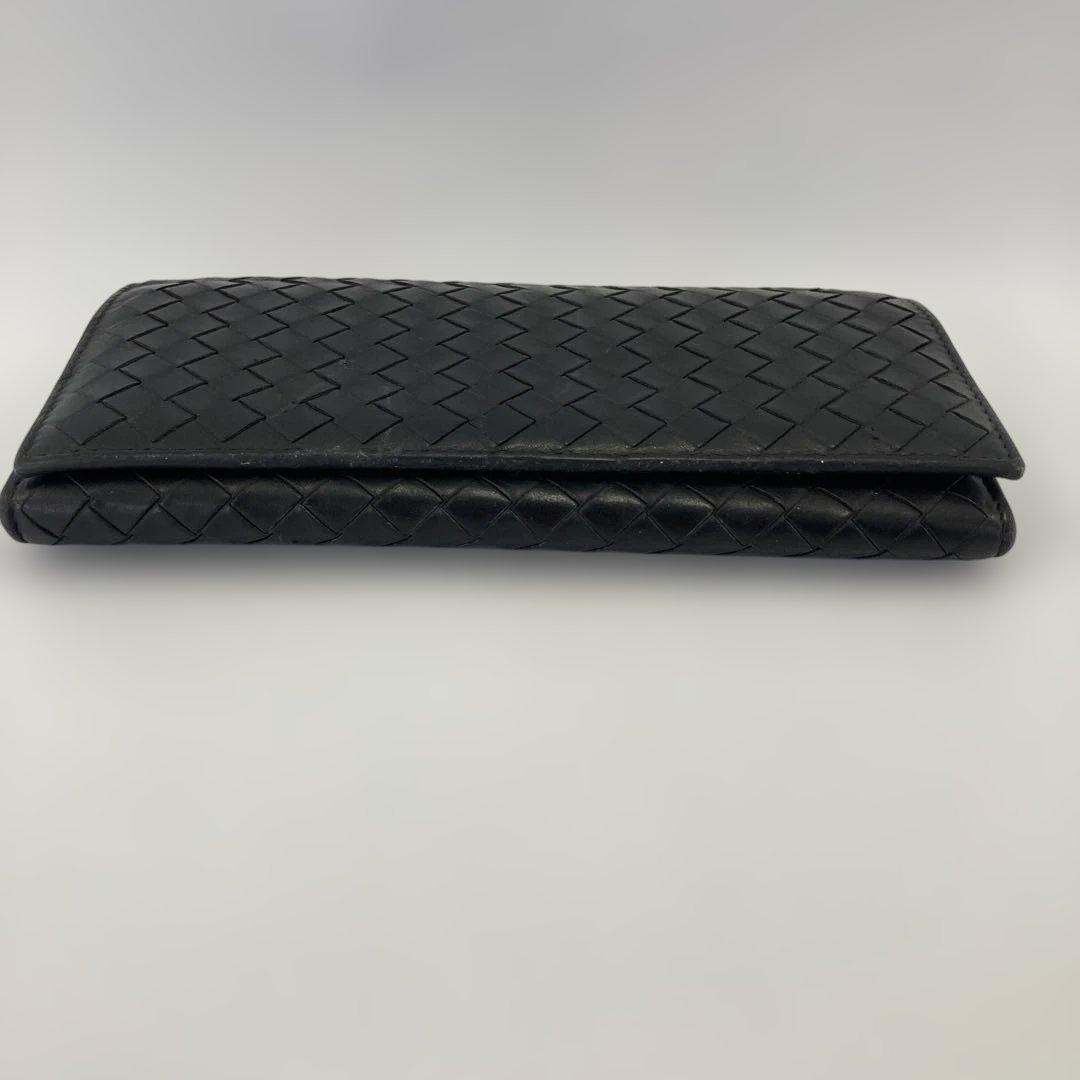 ボッテガヴェネタ　イントレチャート　長財布　ブラック