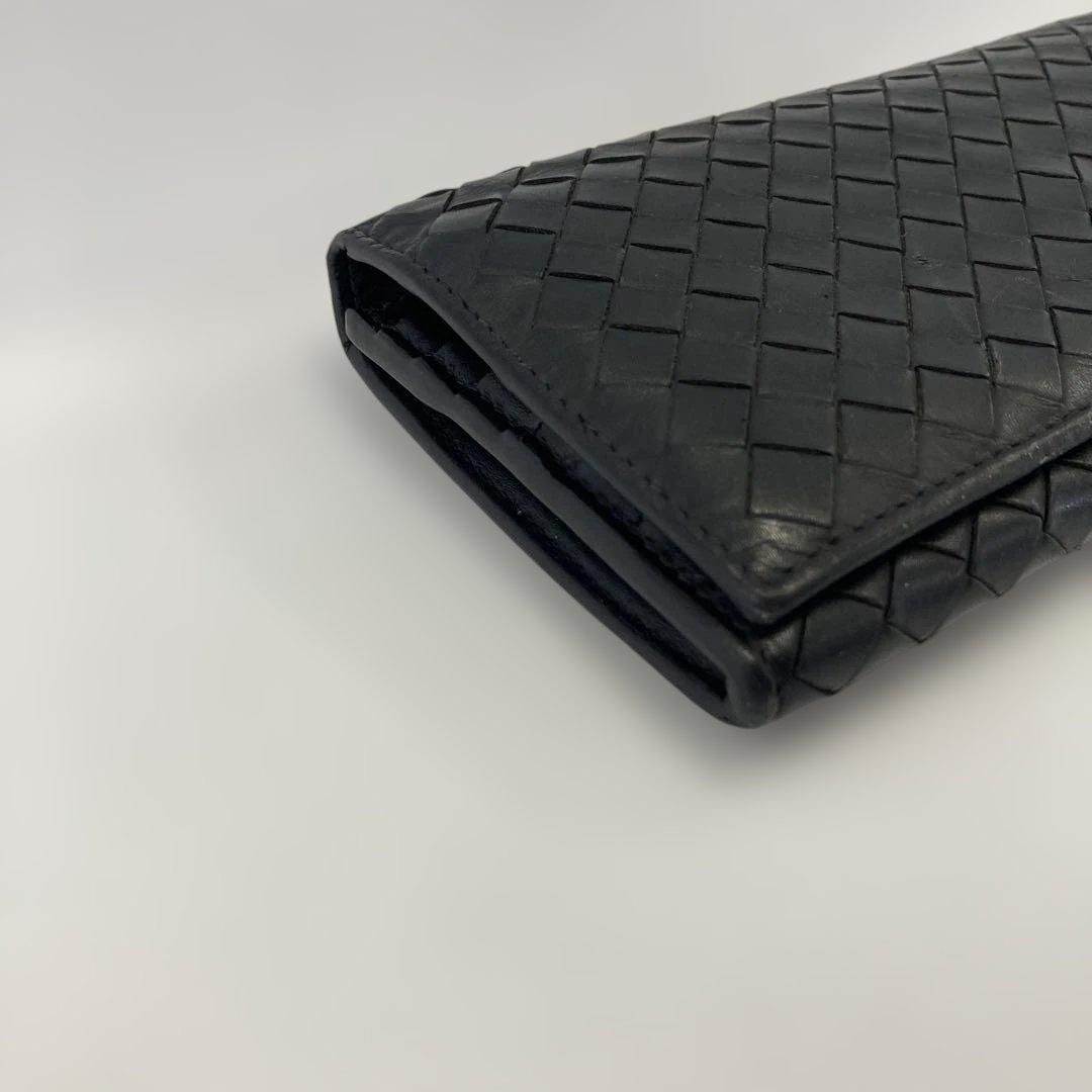 ボッテガヴェネタ　イントレチャート　長財布　ブラック