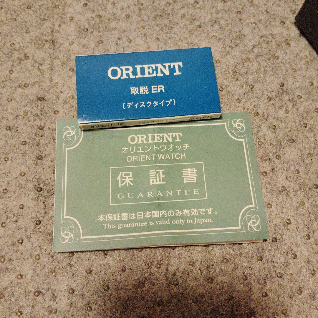 ORIENT 自動巻き 時計 オレンジ/ブラック