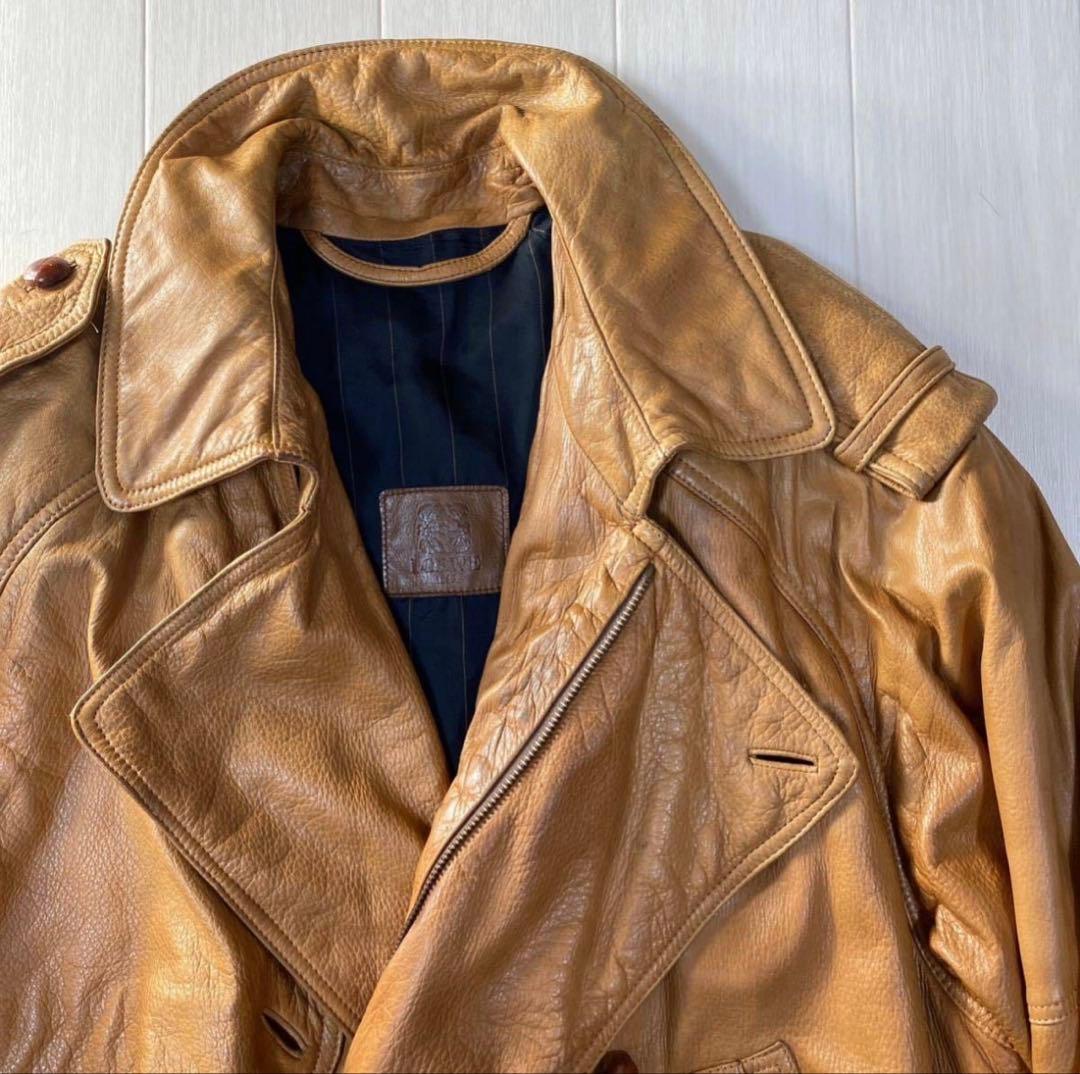 ロエベ LOEWEラムスキン レザー ジャケット ブルゾン 50キャメル