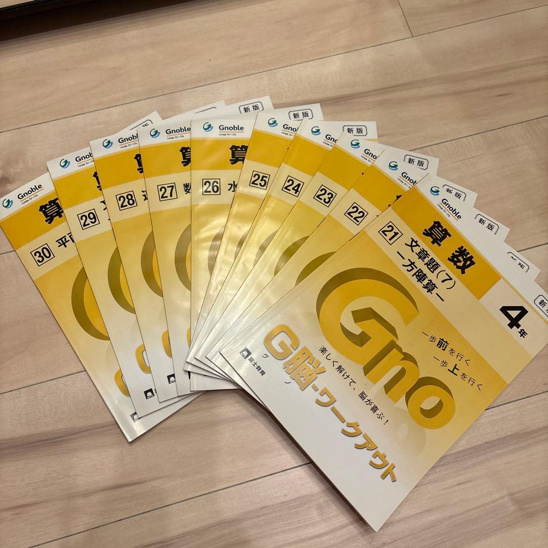 Gno算数 ワークアウト 4年生 30冊セット