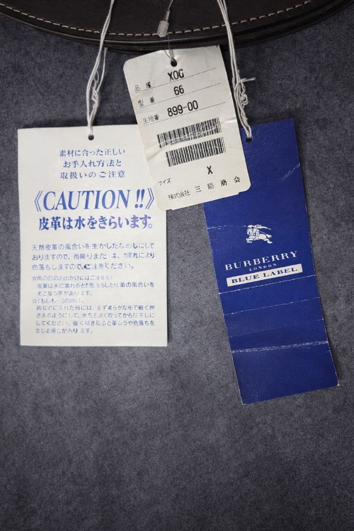 未使用 バーバリー ブルーレーベル チェック トート