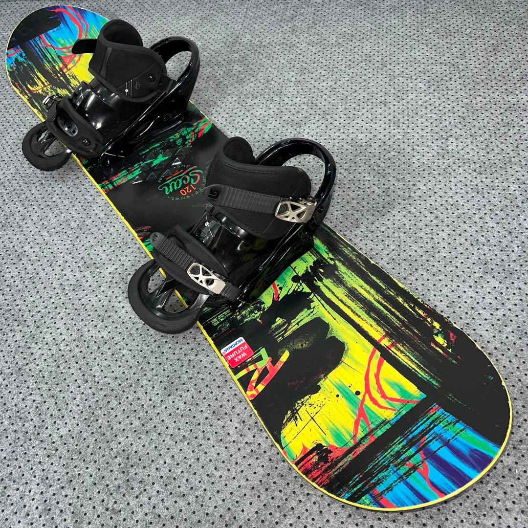 訳ありキッズスノーボード 120cm ROSSIGNOL×BURTON Mサイズ
