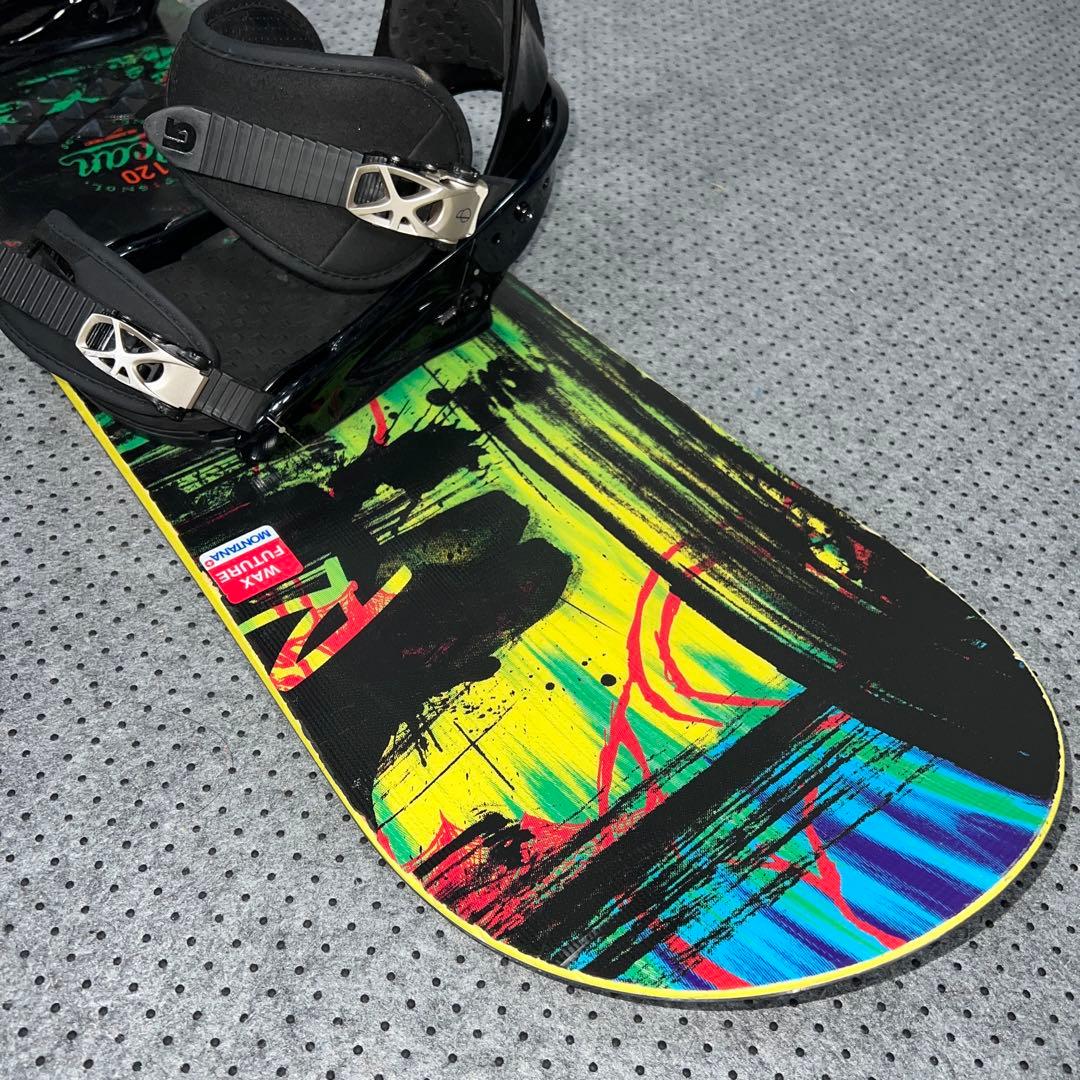 訳ありキッズスノーボード 120cm ROSSIGNOL×BURTON Mサイズ