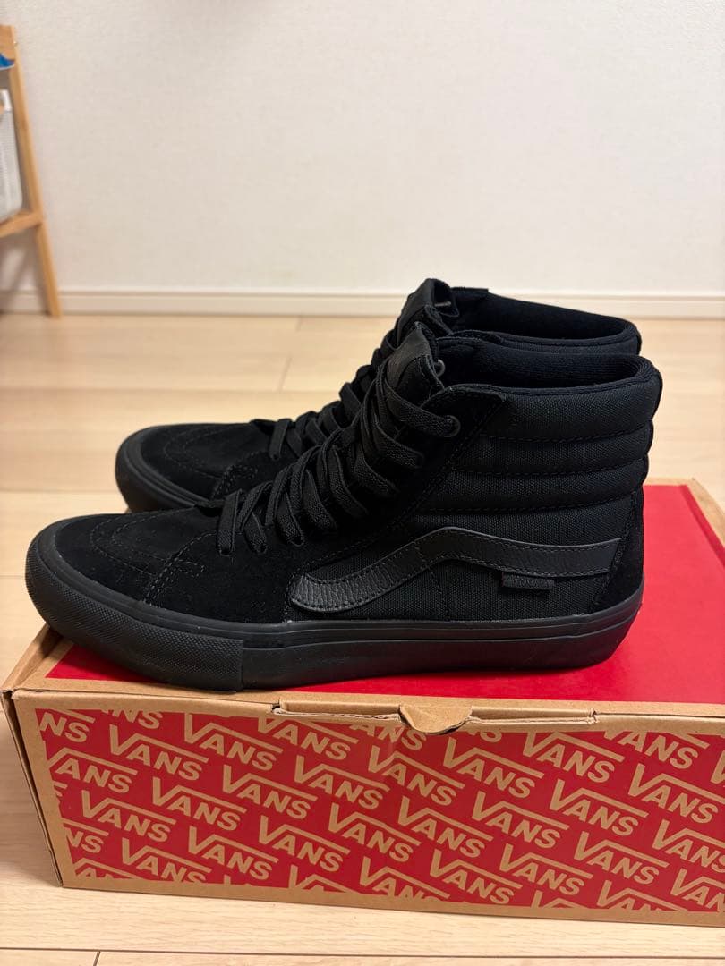 【廃盤】vans sk8-hi pro blackout バンス zor