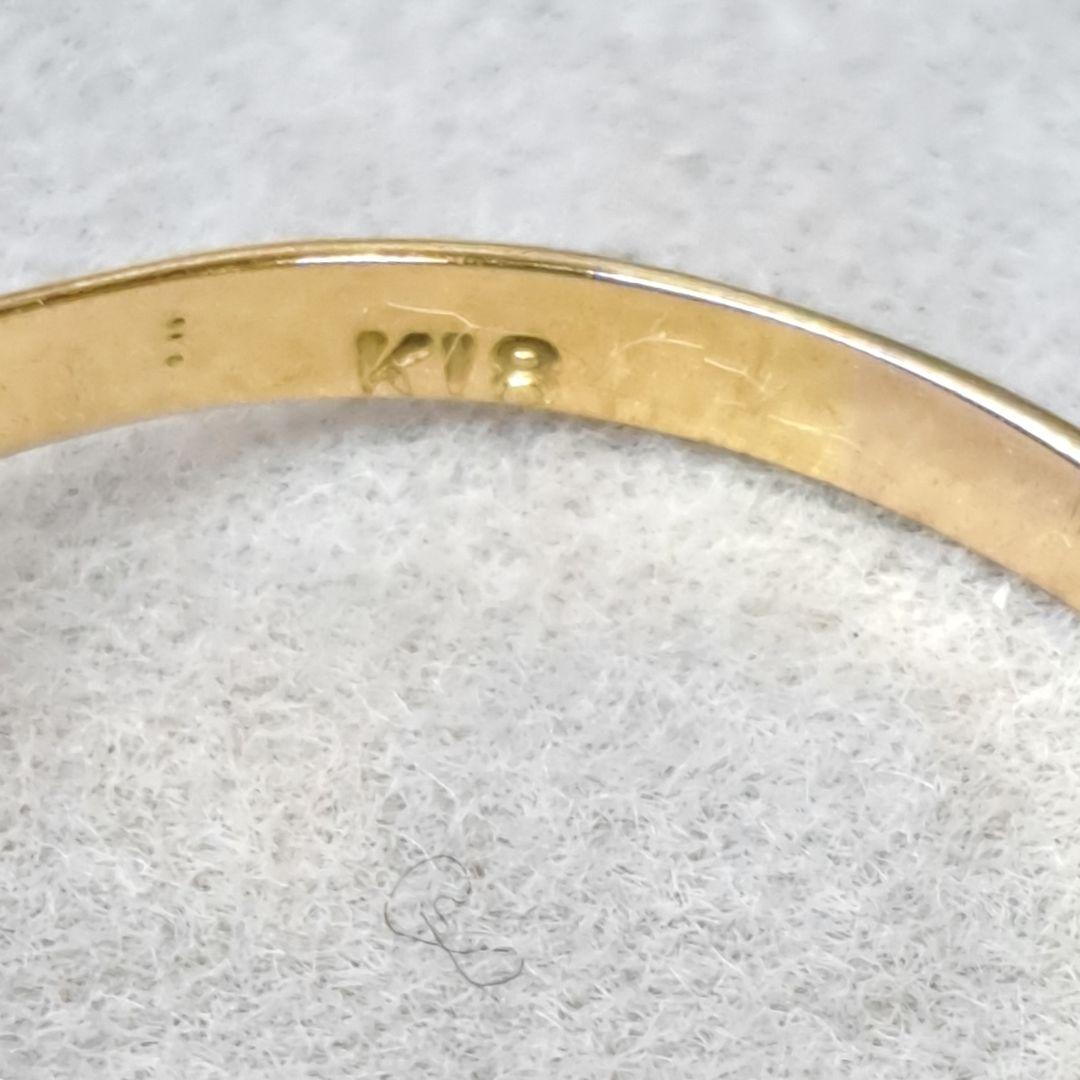 K18 ガーネット リング 14号 1月誕生石 18金