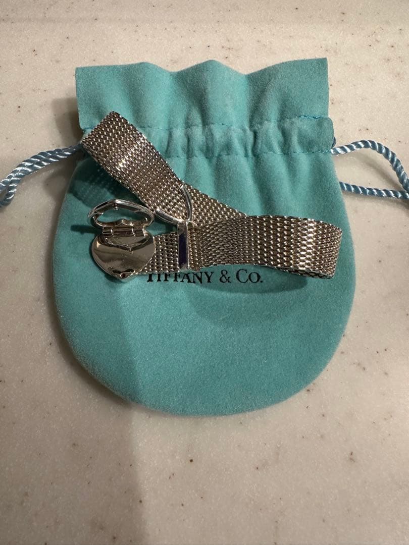 TIFFANYティファニー　サマセット ハートメッシュ ブレスレット