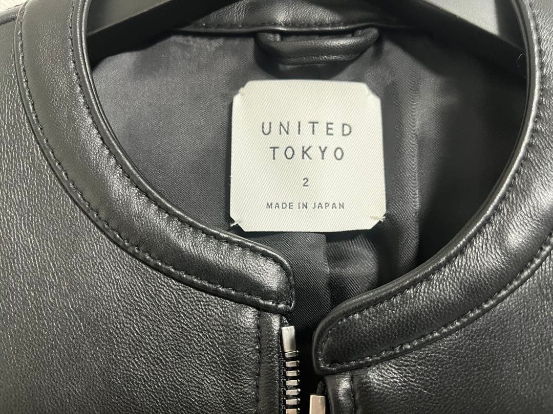 UNITED TOKYO 日本製 ラムレザー シングルライダース 2