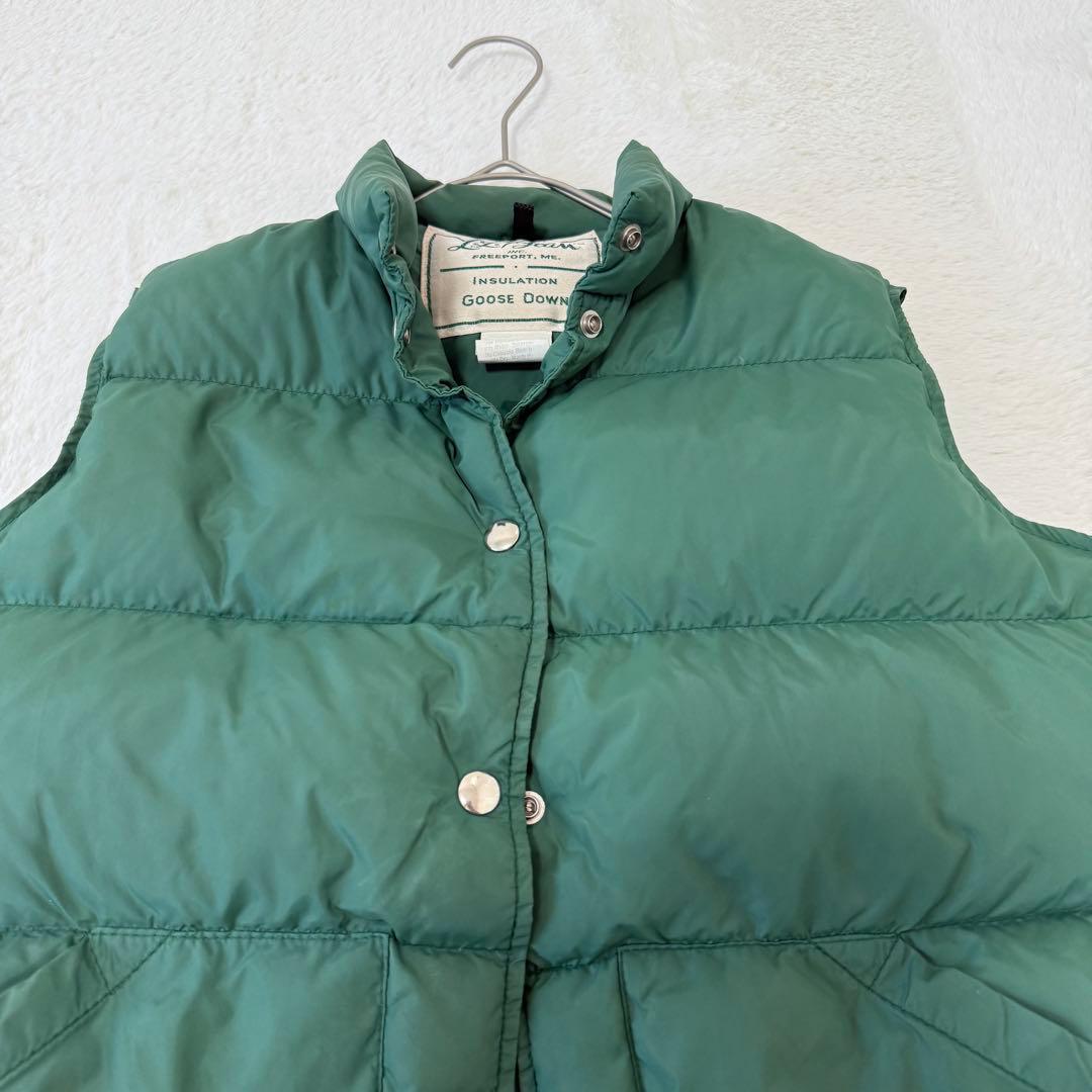 ヴィンテージ エルエルビーン ダウンベスト 70s 筆記体タグ M 希少 激レア