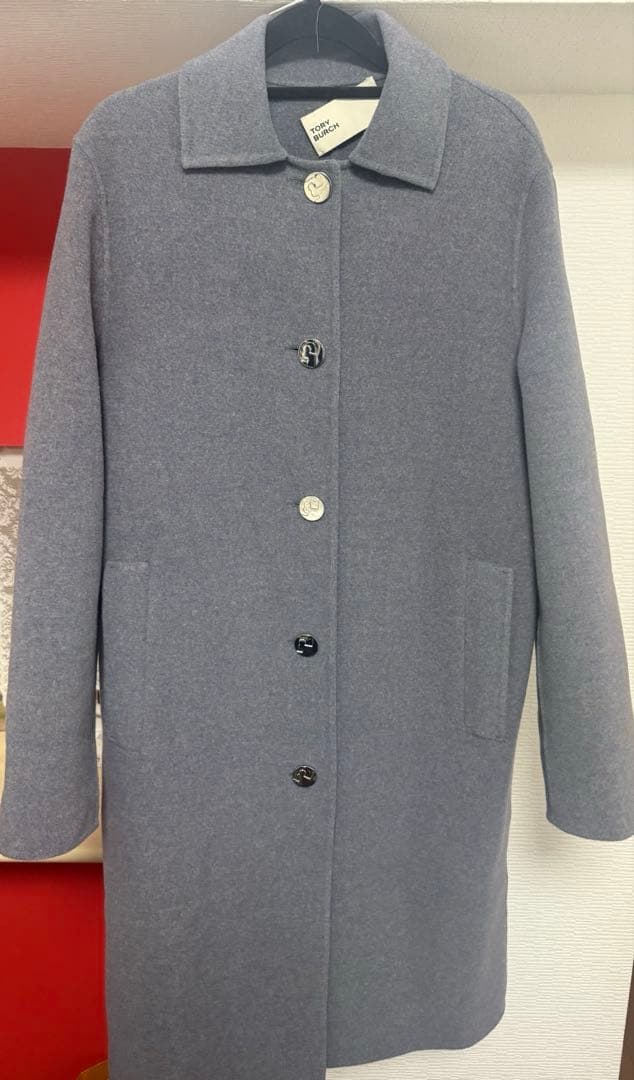 TORY BURCH グレー ウールコート サイズ2