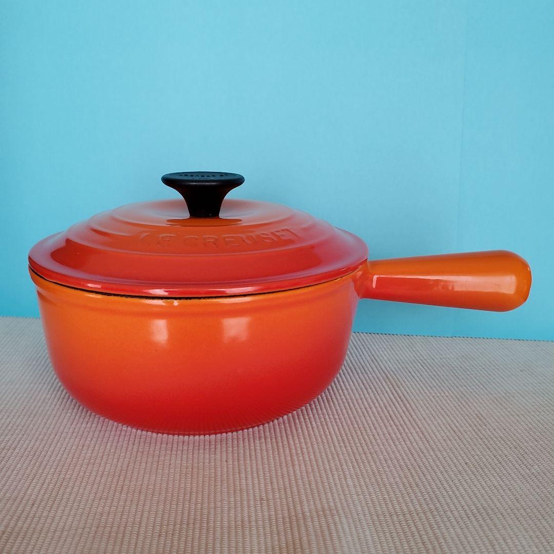 LE CREUSET　ル・クルーゼ　片手鍋　ソースパン　18cm　オレンジ