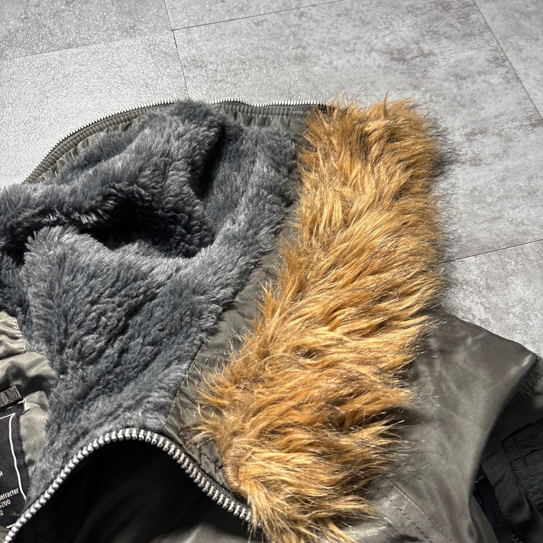 alpha n2b flight jacket n-2b ボタン欠けアリ　短丈
