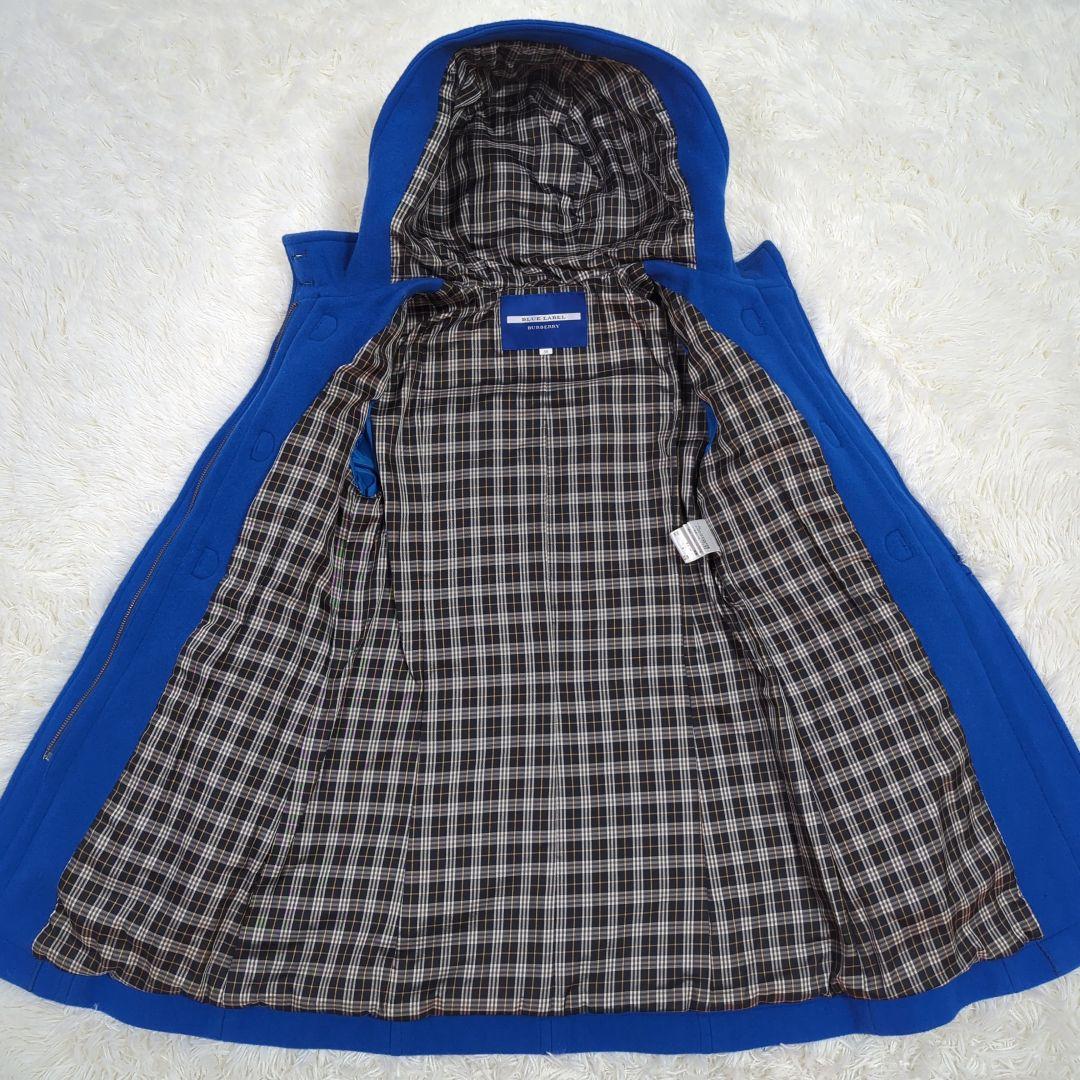 美品　BURBERRY BLUE LABEL ダッフルコート　ノバチェック　 М
