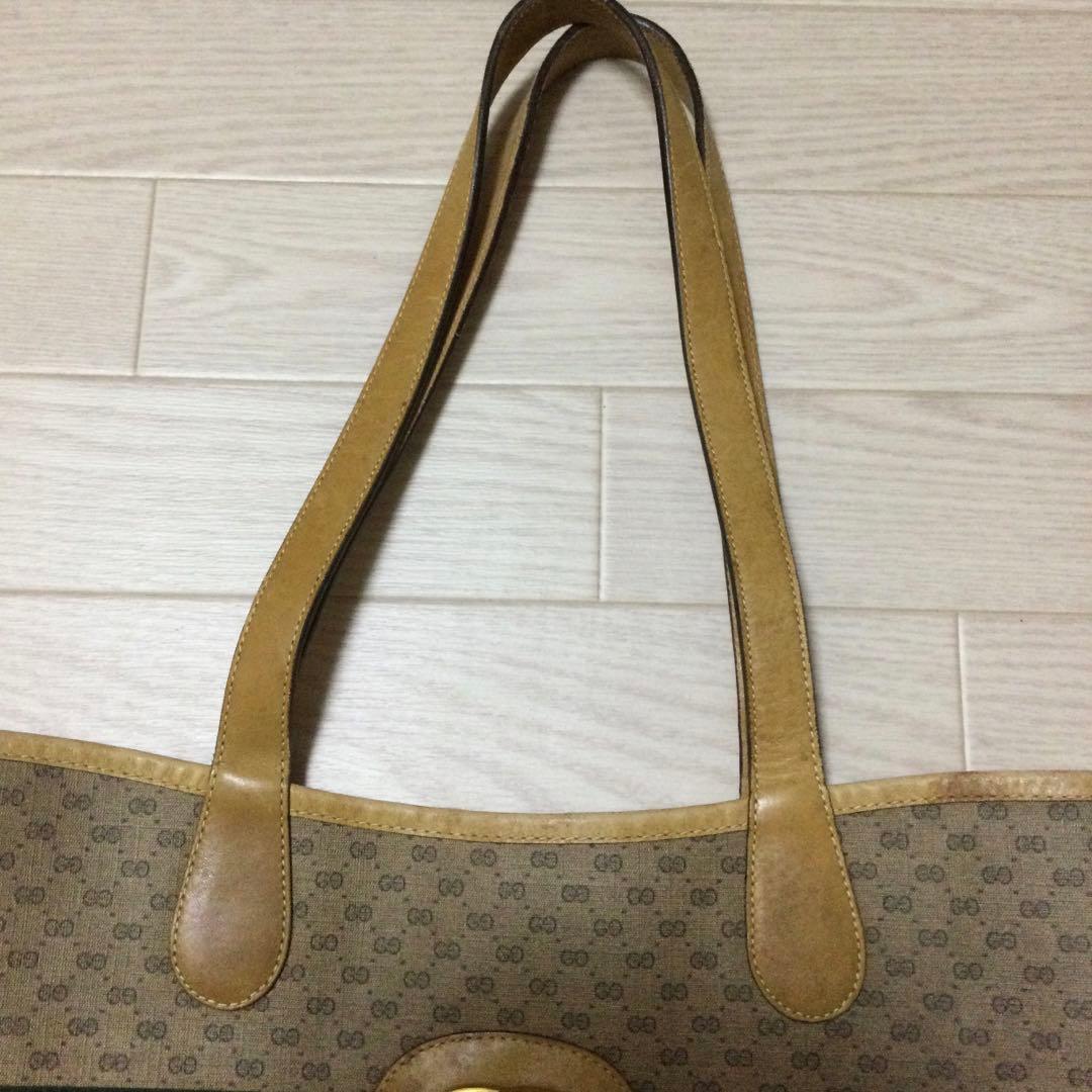 希少 GUCCI オールドグッチ シェリーライン トートバッグ ショルダーバッグ