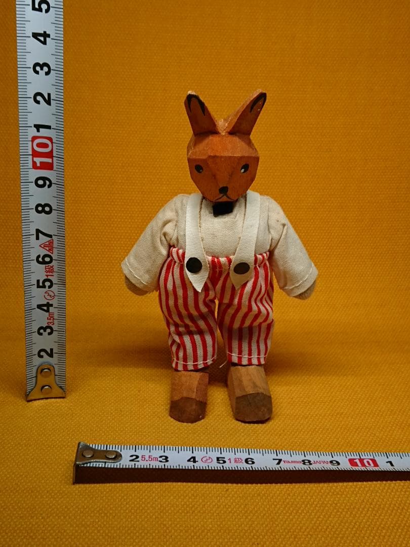 人形　ウサギ　兎　ドイツ　オブジェ　置物　インテリア　工芸品　美術品　A2584