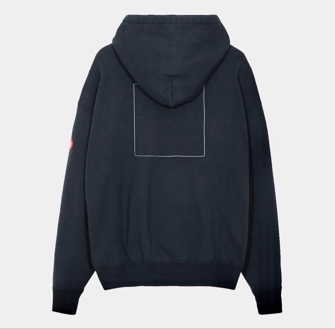C.E OVERDYE CUT LINE HEAVY HOODY 黒　Lサイズ