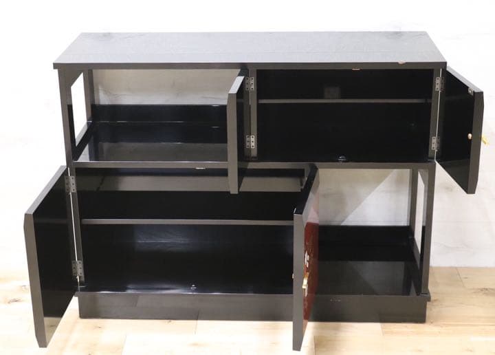 GMEK263○松山家具 最高級 茶棚 サイドボード 飾り棚 煎茶道具 和室 座
