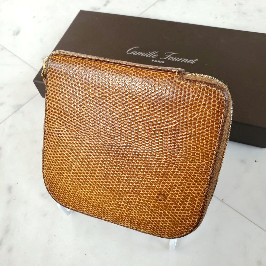 カミーユフォルネ camille fournet リザード 財布 ファスナー