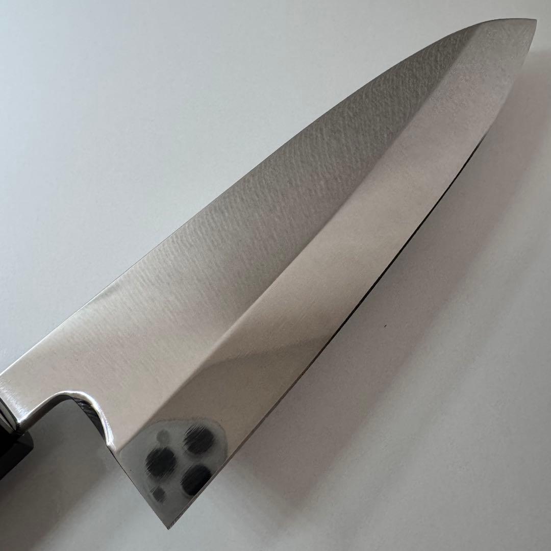 210mm 出刃包丁 鏡面仕上げ 黒檀八角柄 全鋼 和包丁
