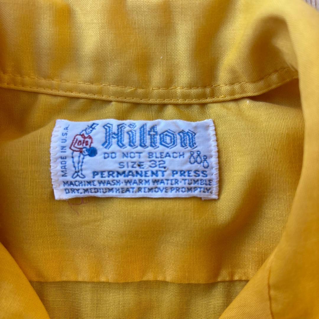 70s USA製 ヒルトン HILTONヴィンテージ ボーリングシャツ