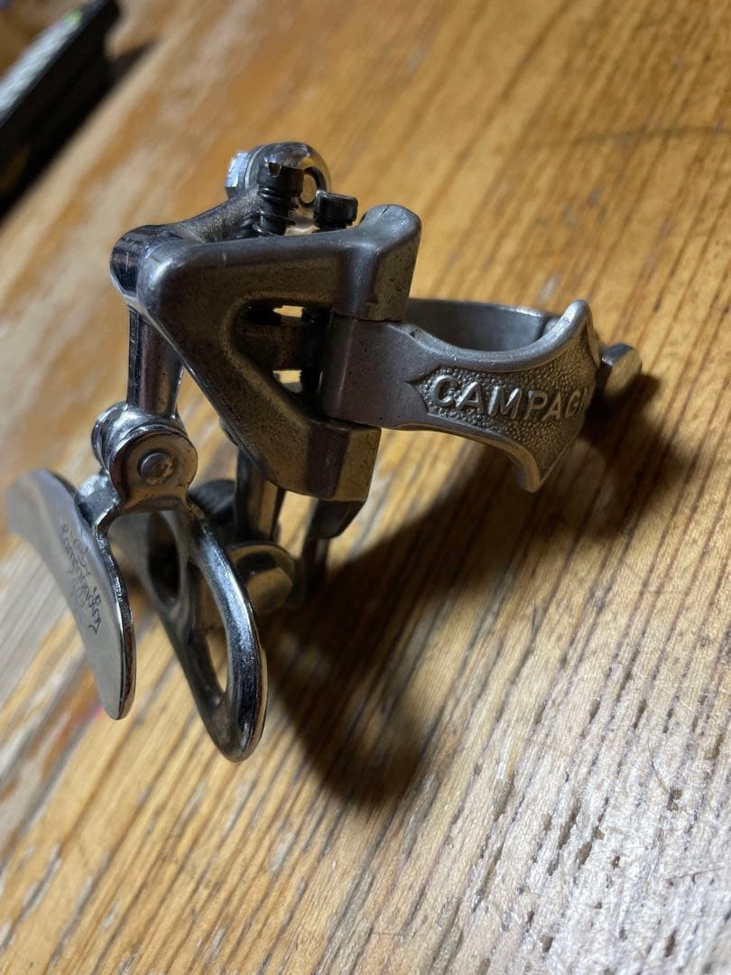 Campagnolo レコードフロントディレイラー60年代　鉄アームアウター受け