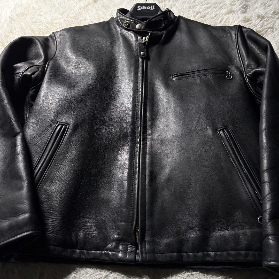 M*i様 【米国製】schott ライダースジャケット　141 本革　ブラック