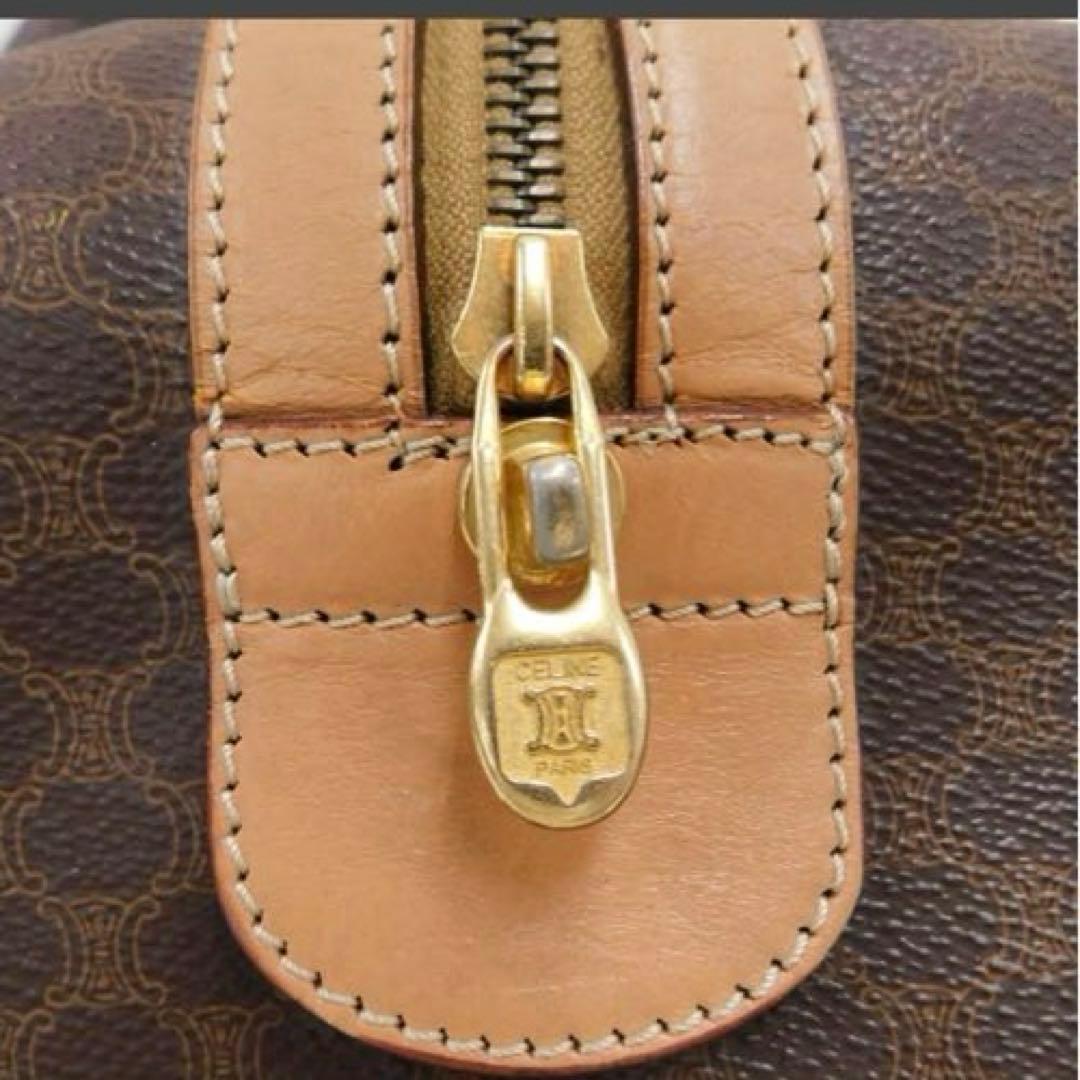 鑑定済み　⭐️美品⭐️　CELINE ブラウンレザーボストンバッグPVC