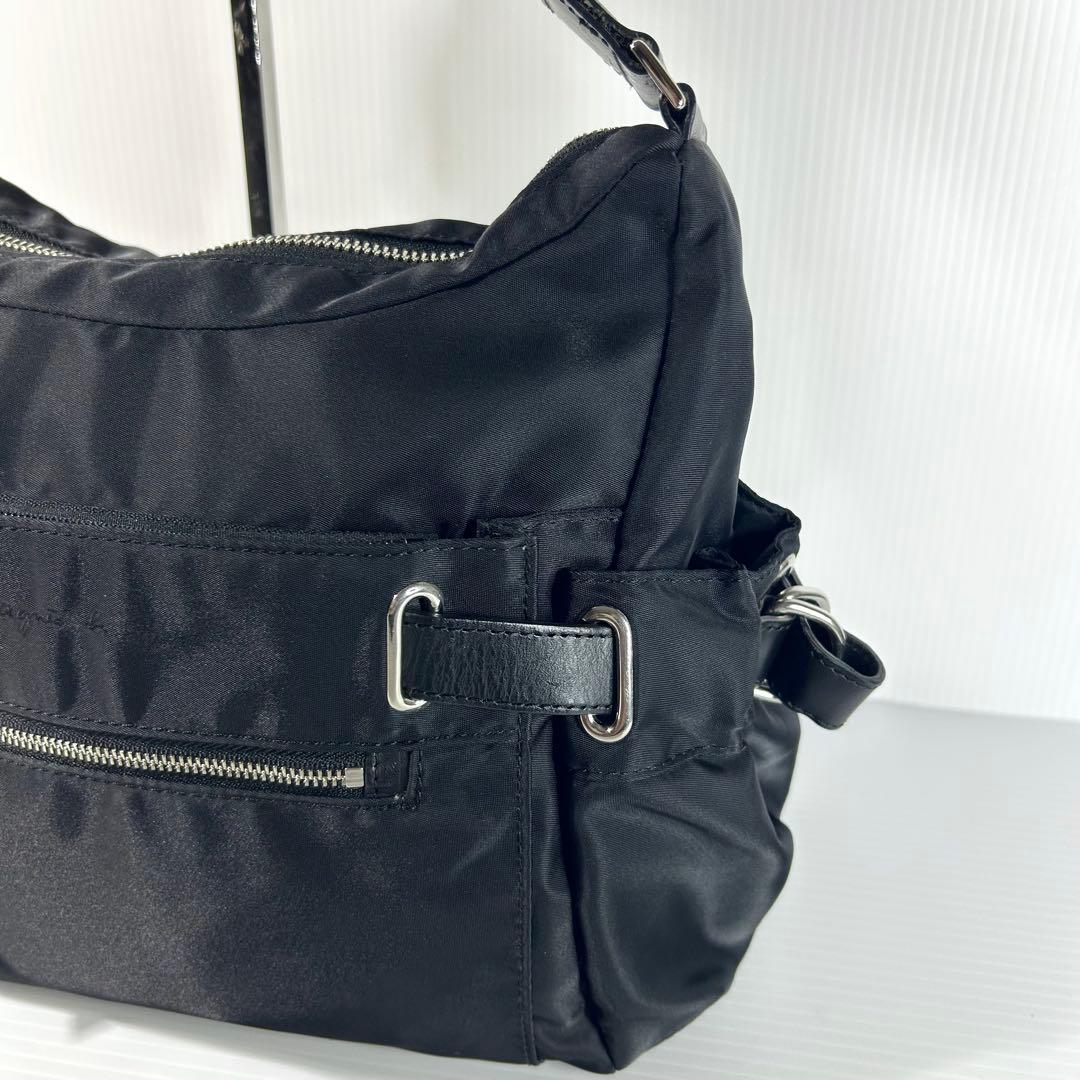 美品☆agnes.b VOYAGE ショルダーバッグ マザーズバッグ ブラック