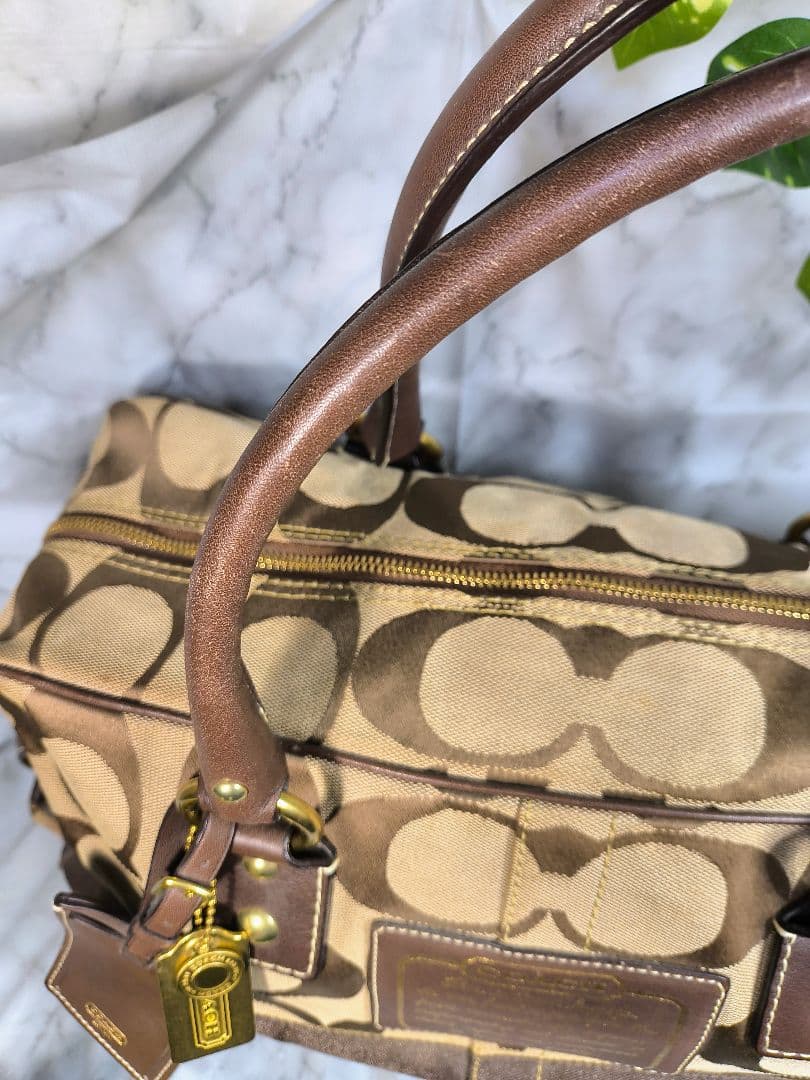 ✨COACH✨ボストンバッグ✨大容量✨ F77179✨可愛い✨金金具