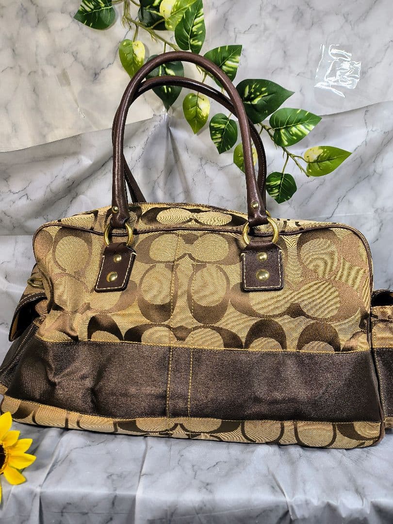 ✨COACH✨ボストンバッグ✨大容量✨ F77179✨可愛い✨金金具