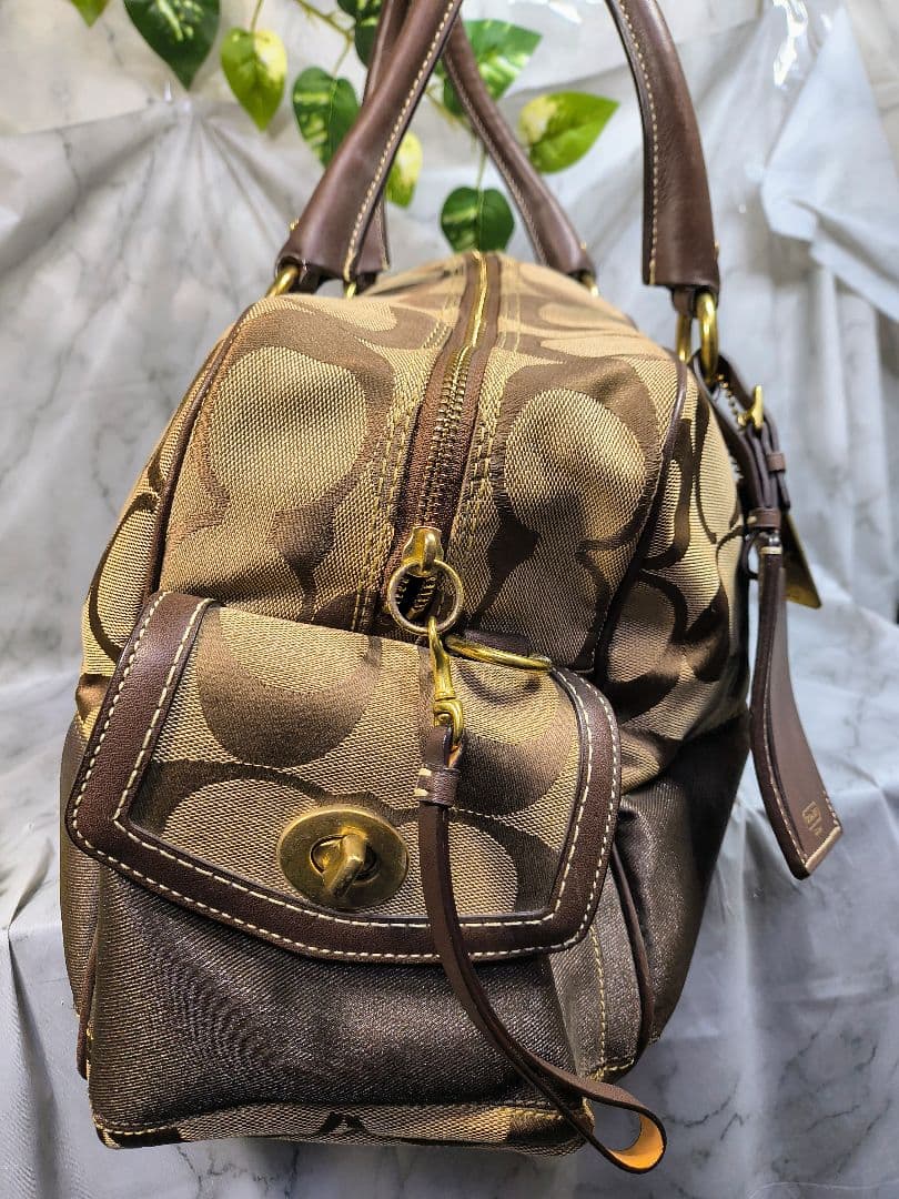 ✨COACH✨ボストンバッグ✨大容量✨ F77179✨可愛い✨金金具