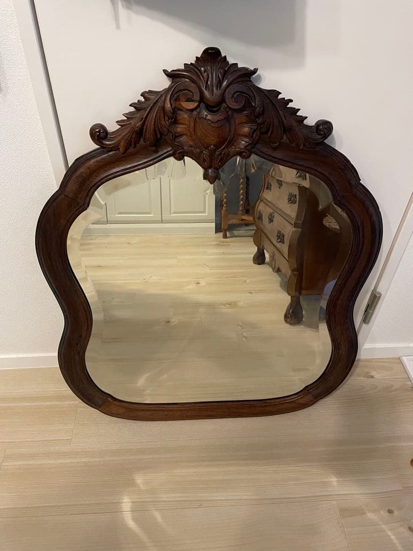 フランスアンティークミラー　アンティーク家具　アンティーク雑貨