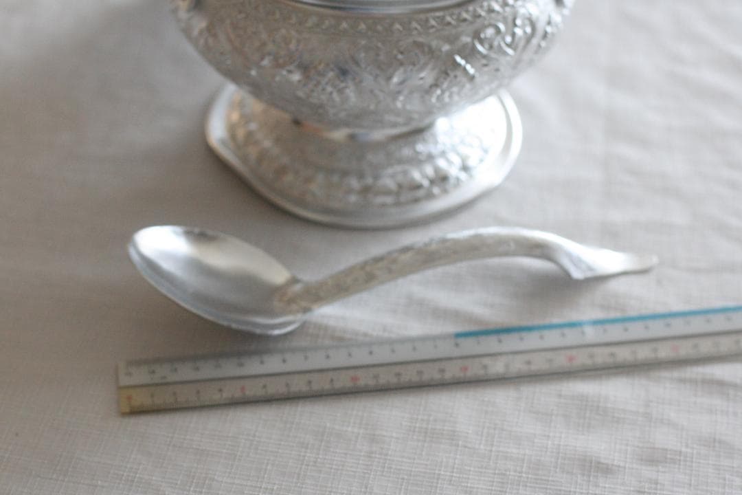 【新品未使用】タイ　ベトナム　アジア　スープ　宮廷　銀　アルミ　シルバー