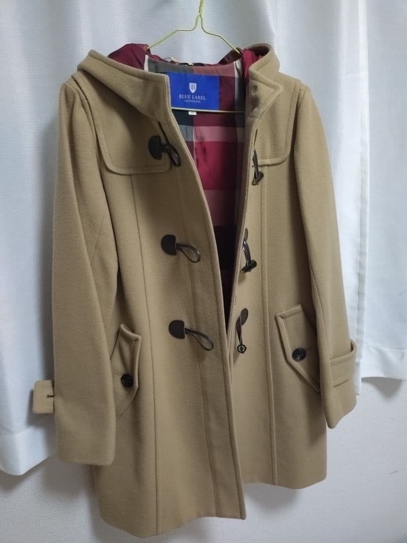 【クリーニング済】ブルーレーベルクレストブリッジ ダッフル コート キャメル M