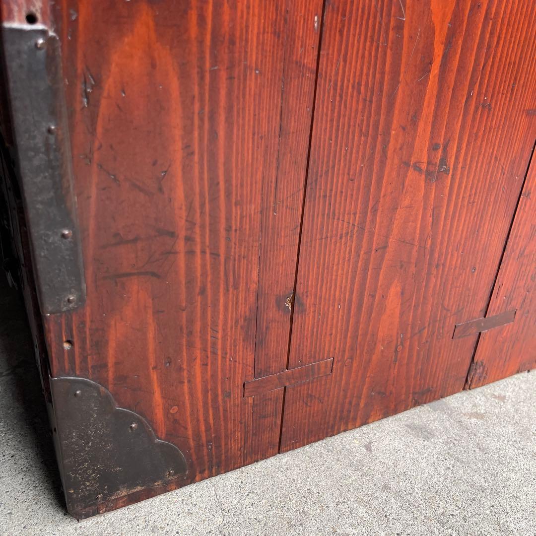 和製アンティーク 明治大正期 会津箪笥 引手金具 小振りサイズ 引き出し