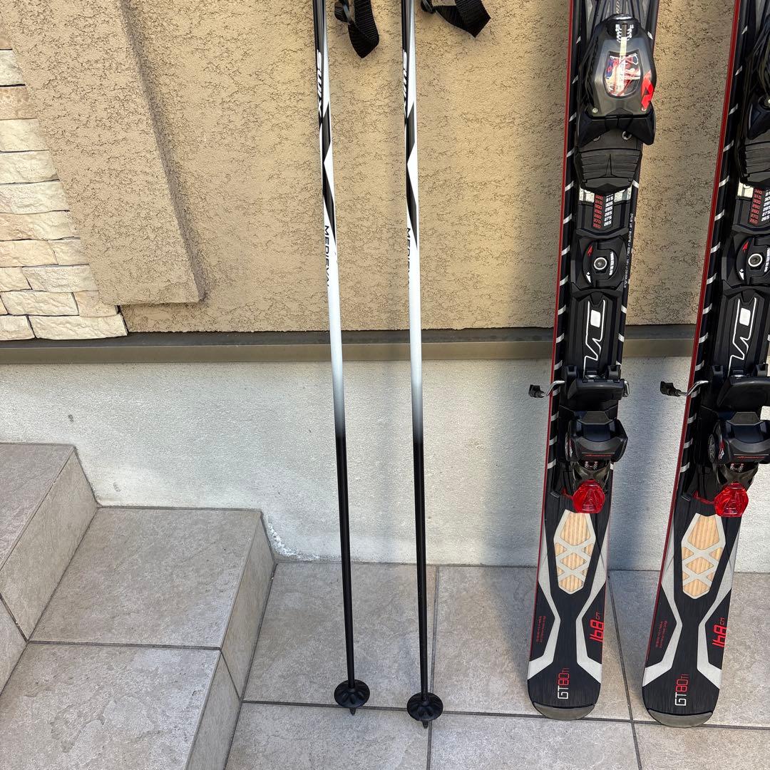 Nordica スキー板、ブーツ、Swixストック付き