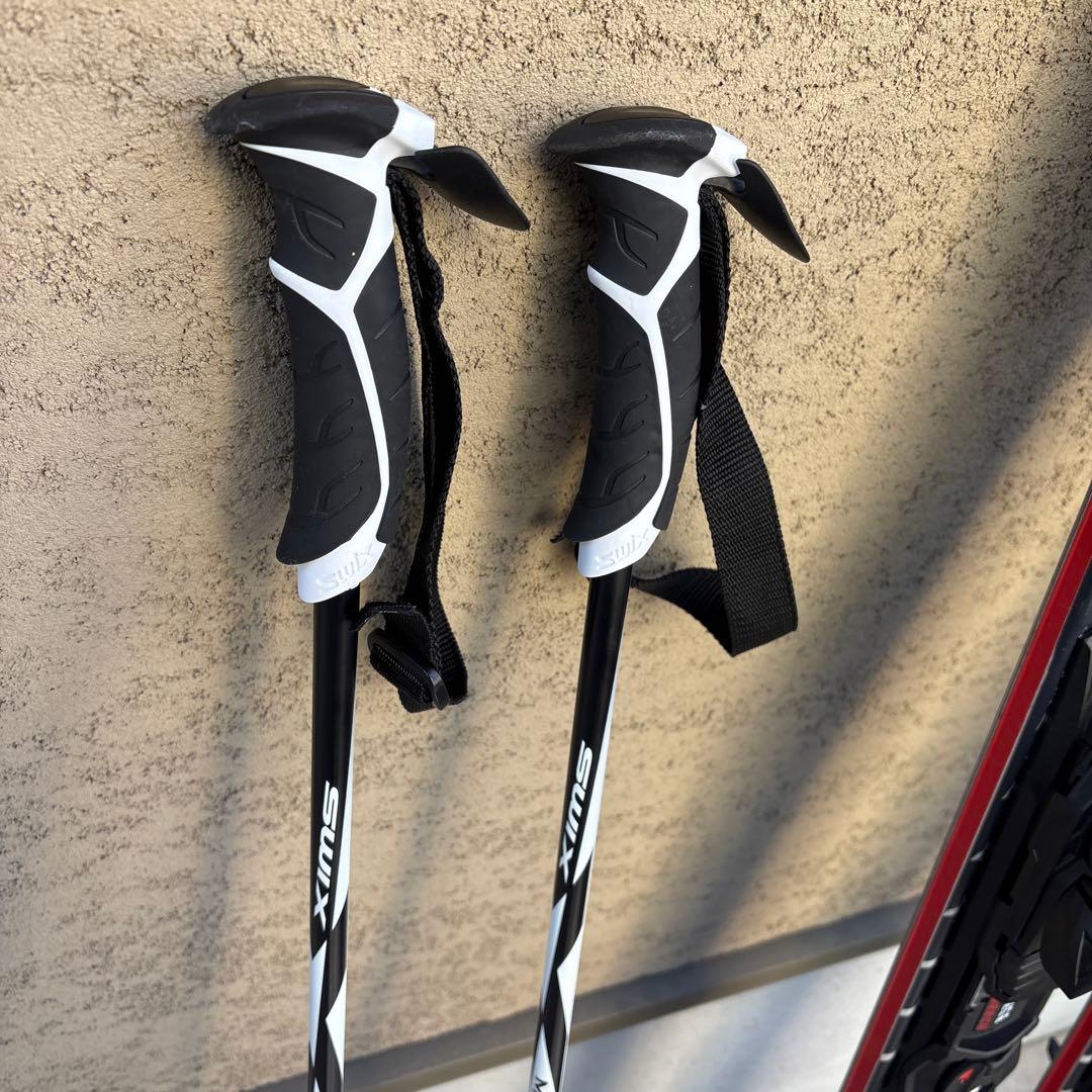 Nordica スキー板、ブーツ、Swixストック付き