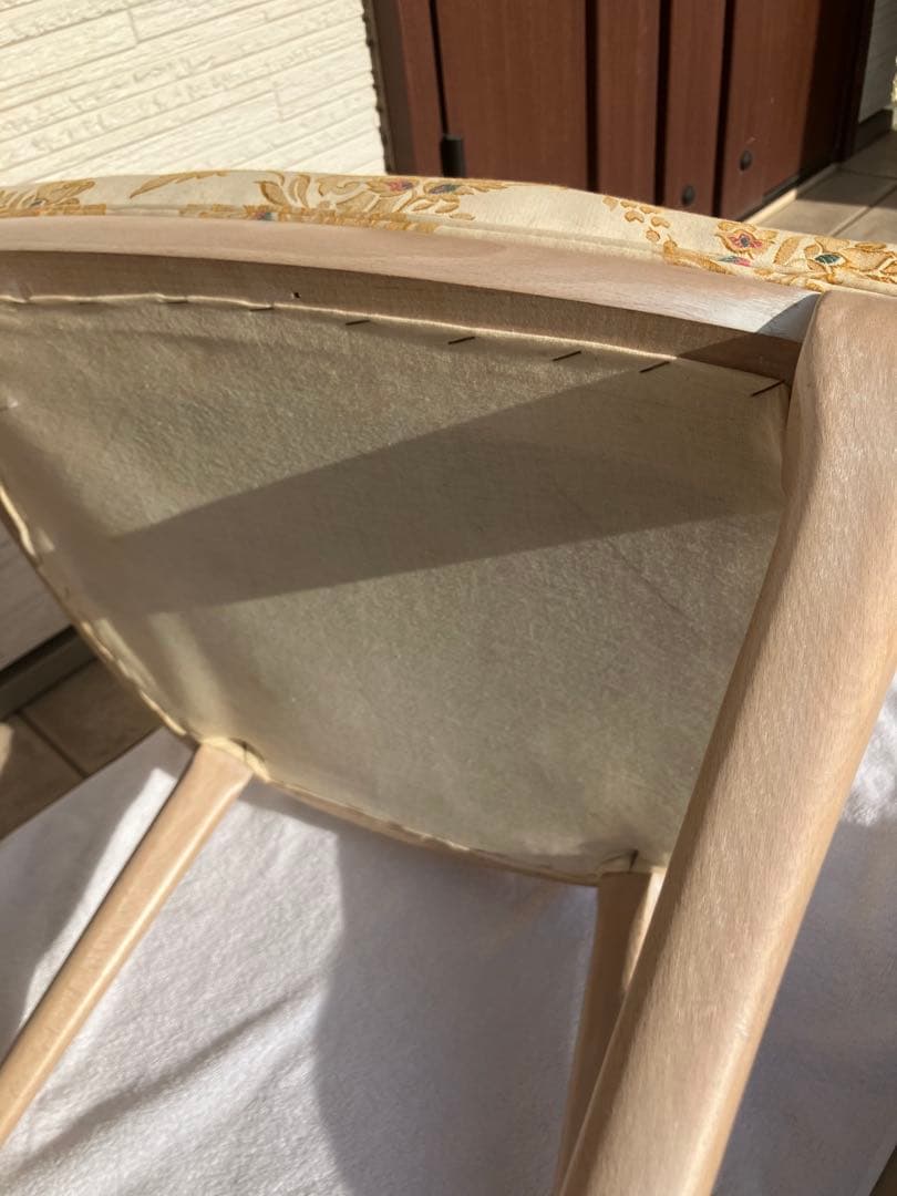 ◉アンティーク調 猫脚 彫刻 ◉ダイニングチェア 木製 1脚