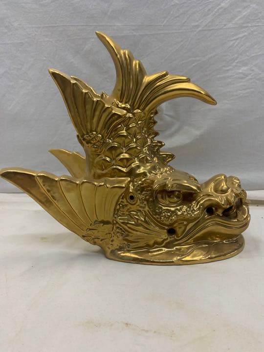 飾鯱　金焼物