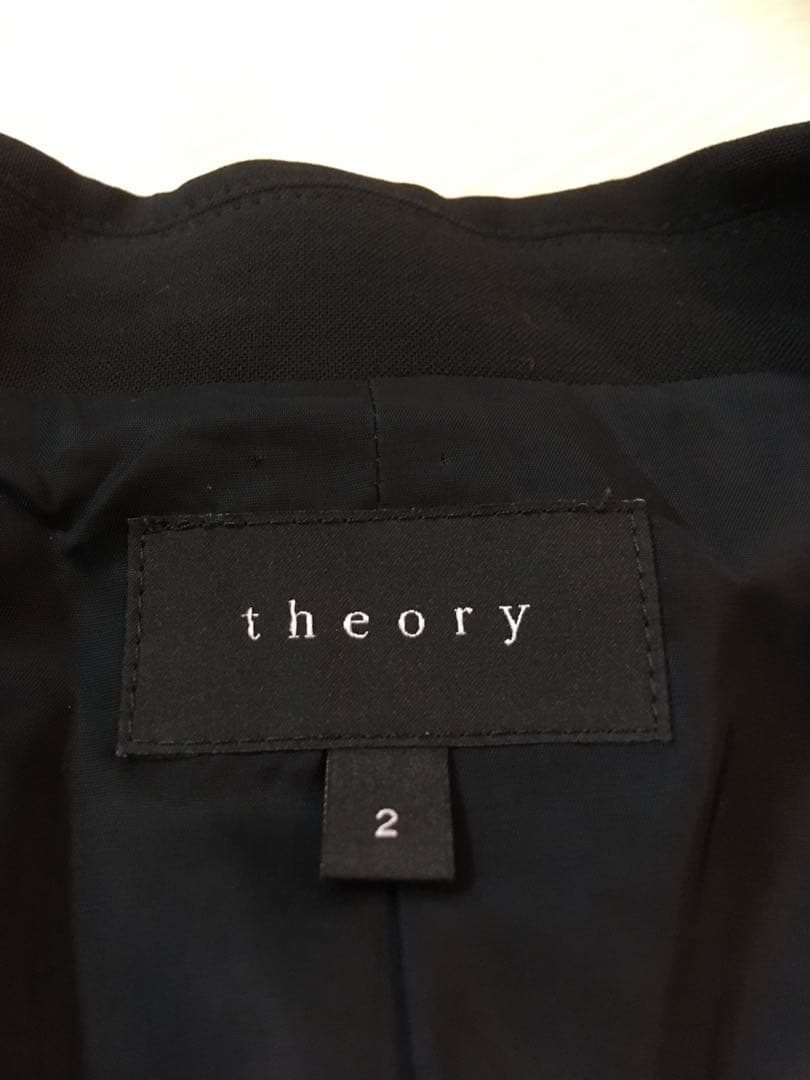 美品　セオリー　theory ブラック セットアップパンツスーツ サイズ2