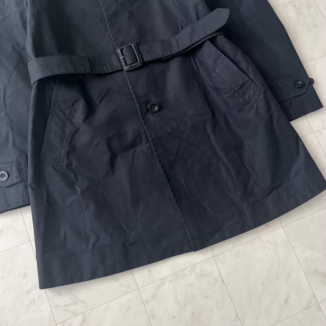 美品✨バーバリーブラックレーベル トレンチコート ベルト ノバチェック 黒 M
