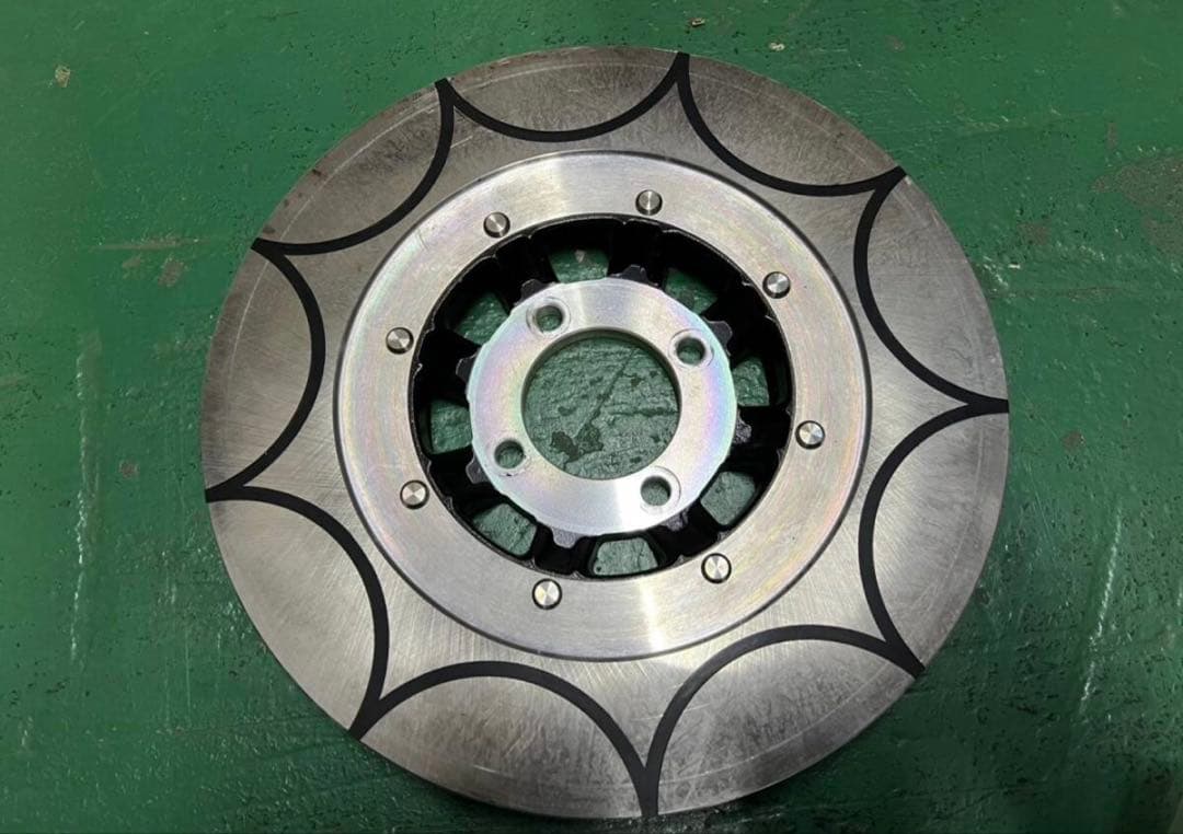 Z400FX　リアディスクローター　トレンチ黒　KHF