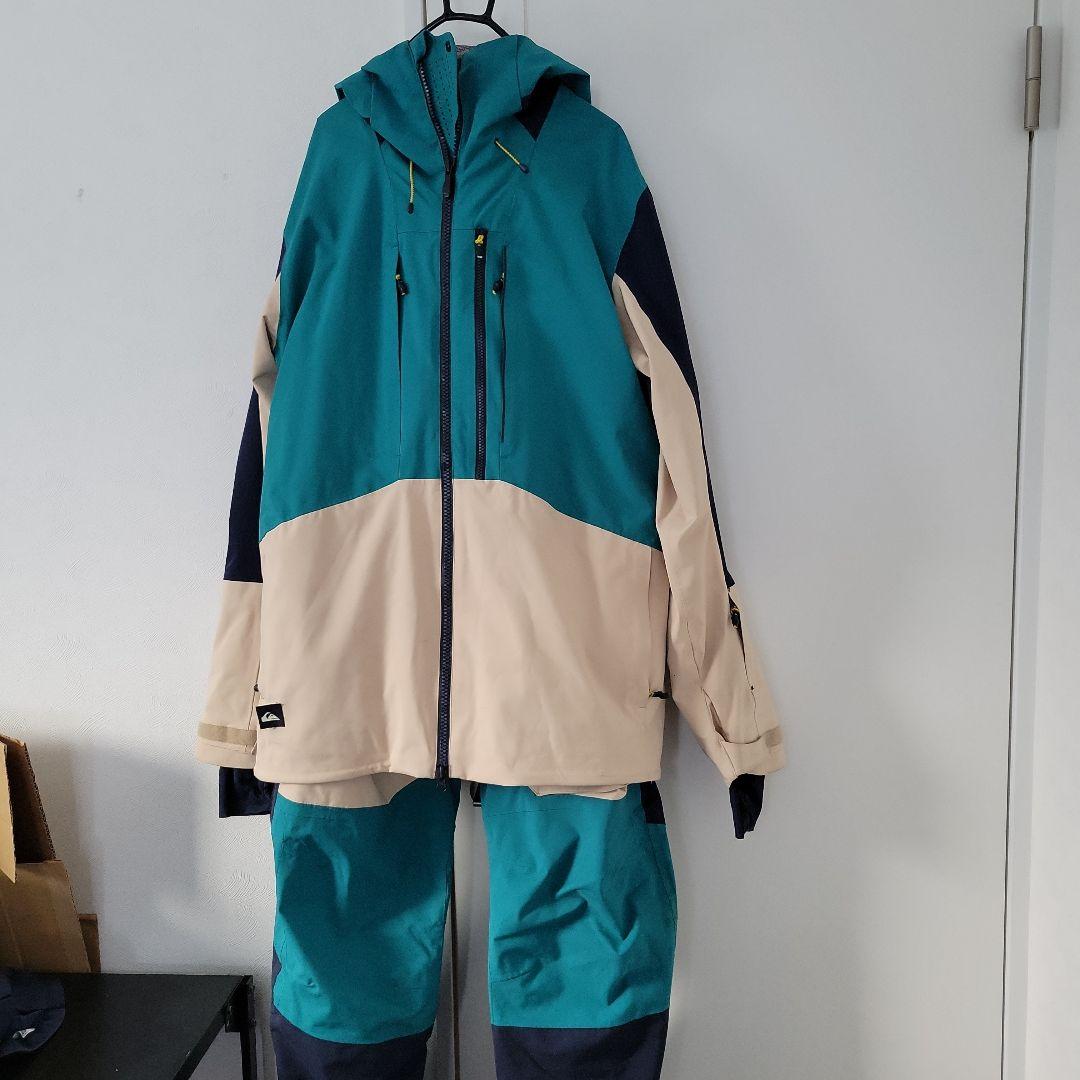 週末値引き❗Quiksilver スノーボードウェア L　上下　スキー