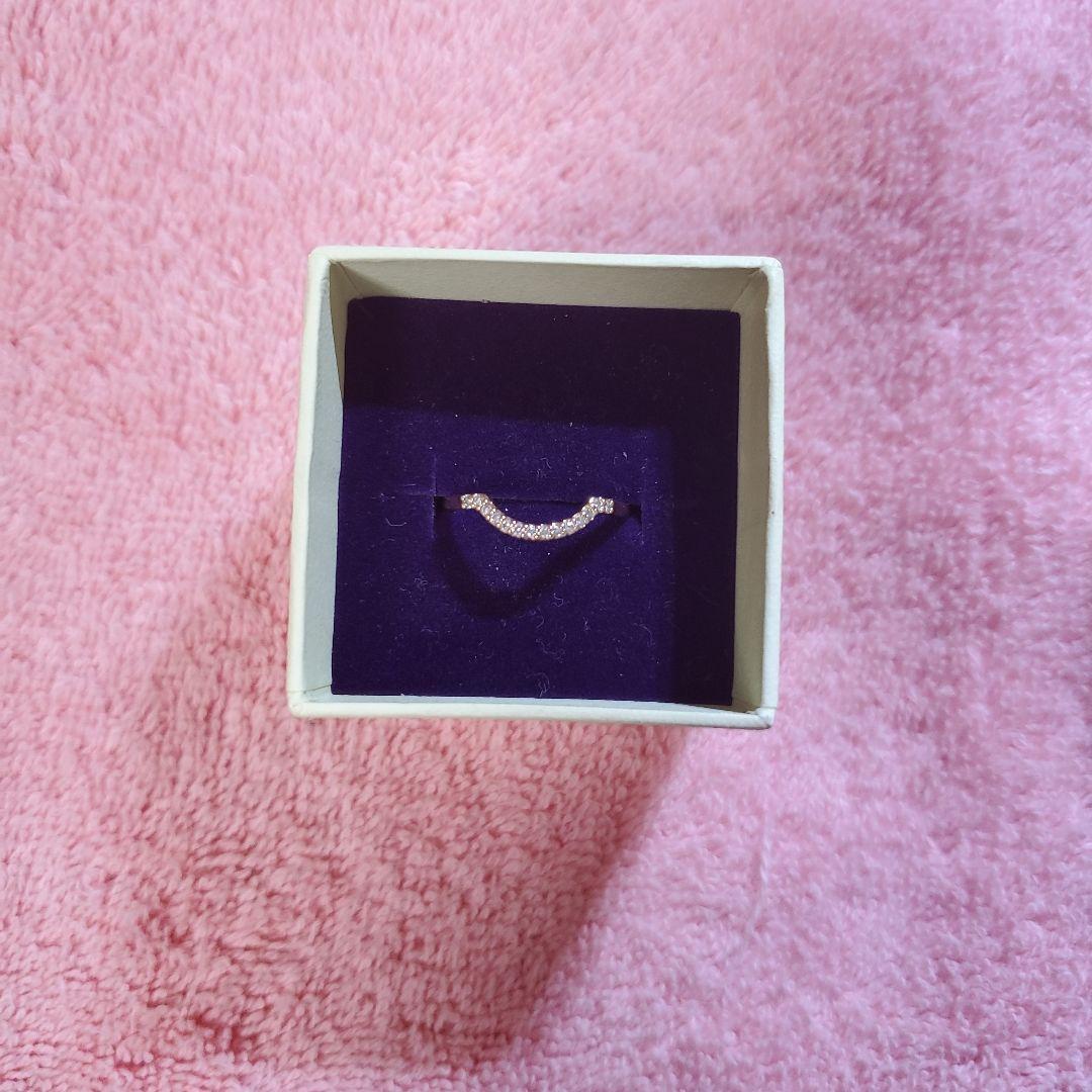 BIZOUX ビズー重ねづけリングK18 ダイヤモンド0.07ctピンクゴールド