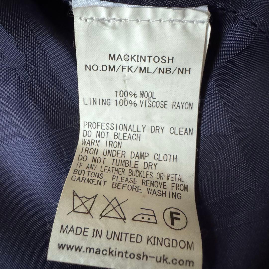 美品　MACKINTOSH ロロピアーナ 最高級ウール トレンチコート 紺　40