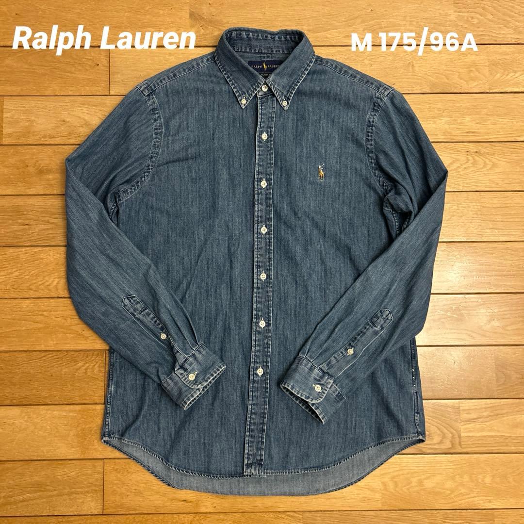 ラルフローレン デニムシャンブレー ボタンダウンシャツ