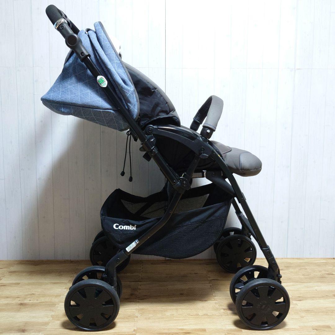 ✩美品✩ Combi クロスゴー 4キャス エッグショック ベビーカー ブルー