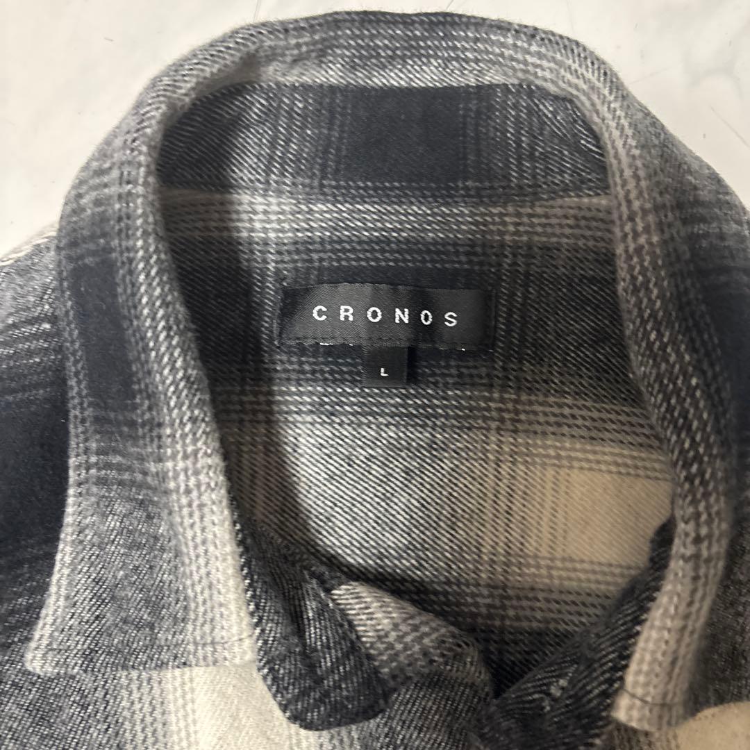 CRONOS チェック柄 長袖シャツ L