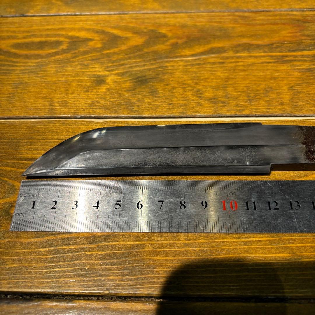 日本刀残欠クラフトナイフNo.77 播磨大掾藤原重高 茎 裏銘有り